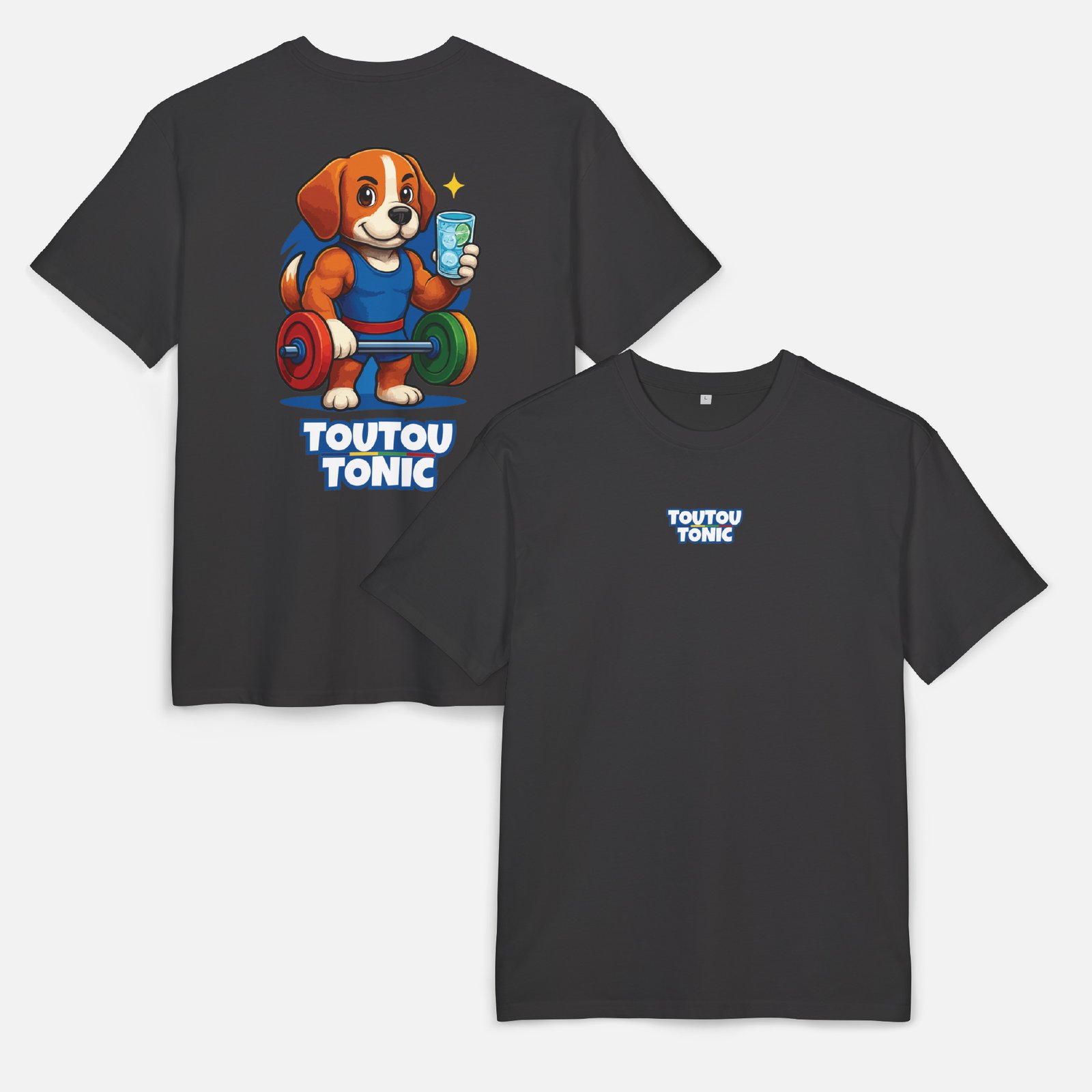 T-shirt oversize - Toutou Tonic - Unisexe – Image 3